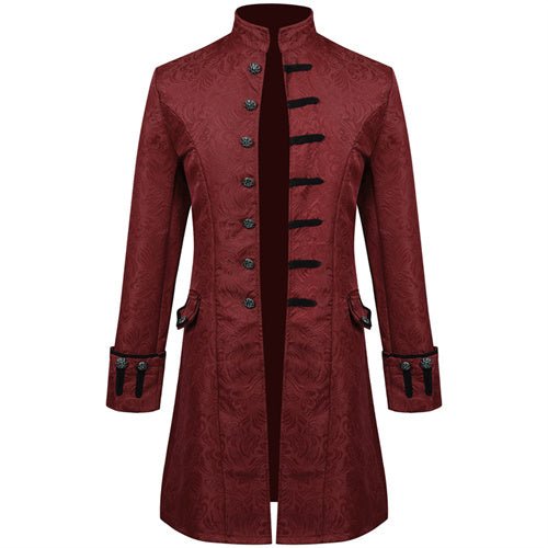 Men Thin Stage Performance Dress Long Jacket - Image 10