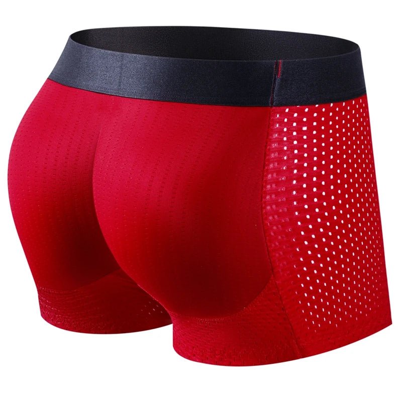 Men Trunks Built-in Fake Butt Hip Lifter Enhancer Shorts Boxer - Image 5