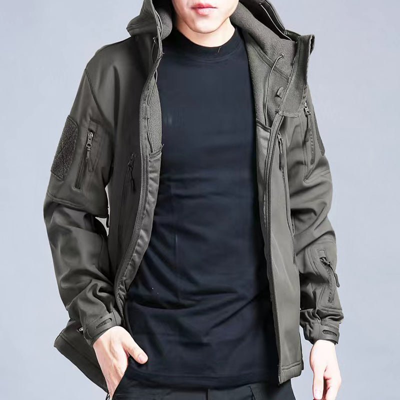 Men Winter Autumn Softshell Fleece Jackets - Image 4