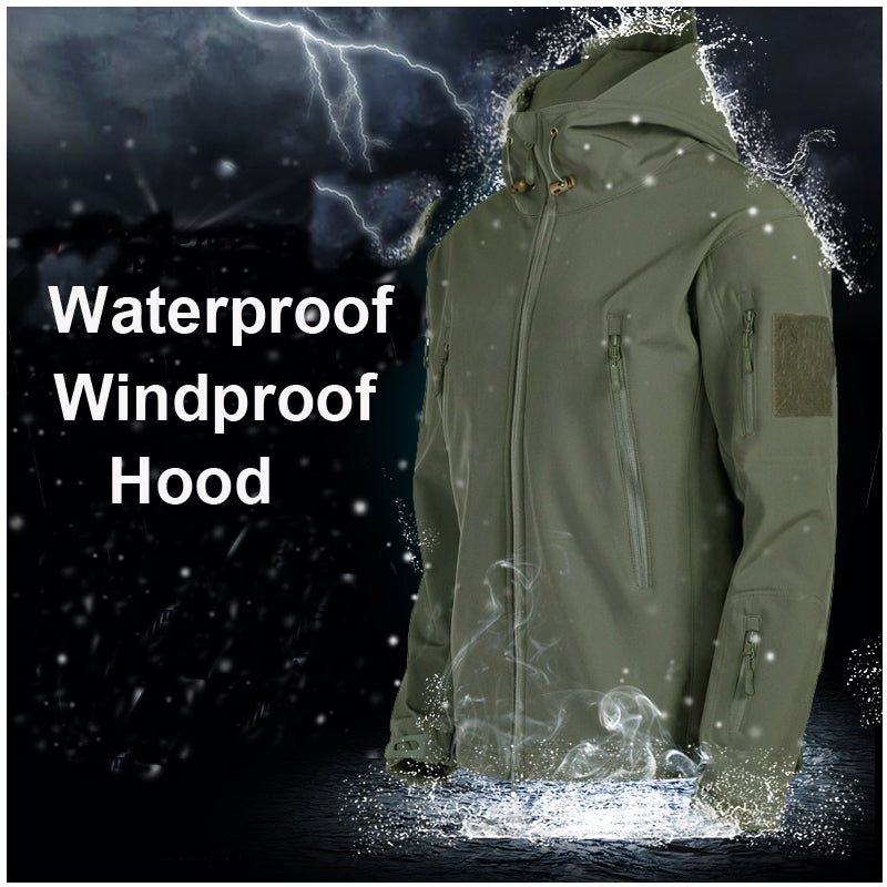 Men Winter Autumn Softshell Fleece Jackets - Image 5