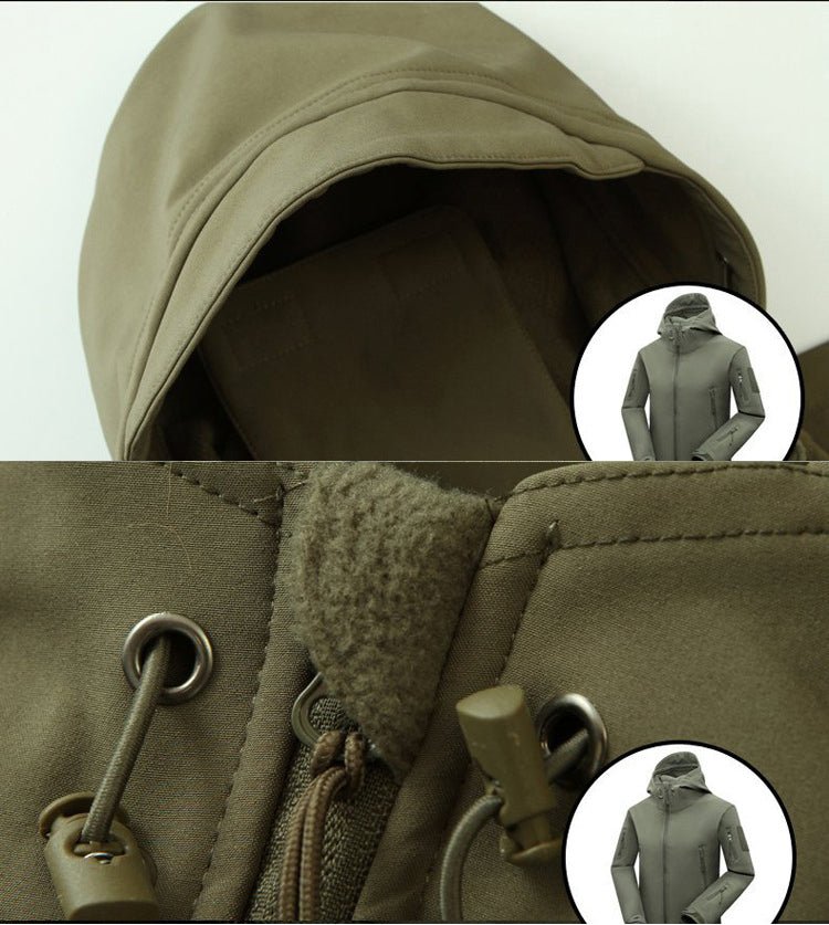 Men Winter Autumn Softshell Fleece Jackets - Image 6