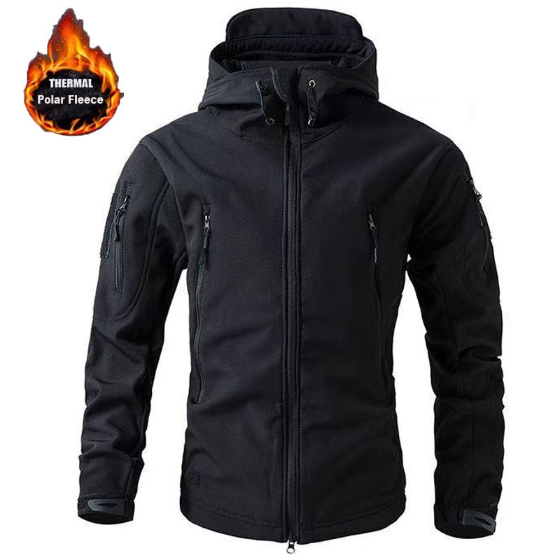 Men Winter Autumn Softshell Fleece Jackets - Image 7