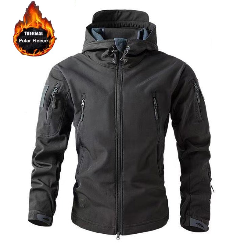 Men Winter Autumn Softshell Fleece Jackets - Image 8
