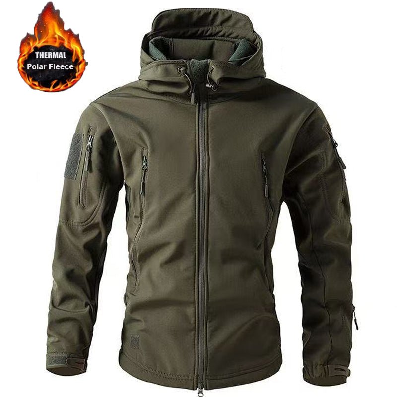 Men Winter Autumn Softshell Fleece Jackets - Image 9