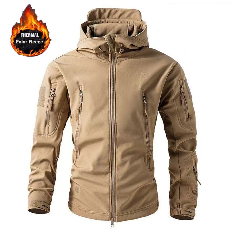 Men Winter Autumn Softshell Fleece Jackets - Image 10