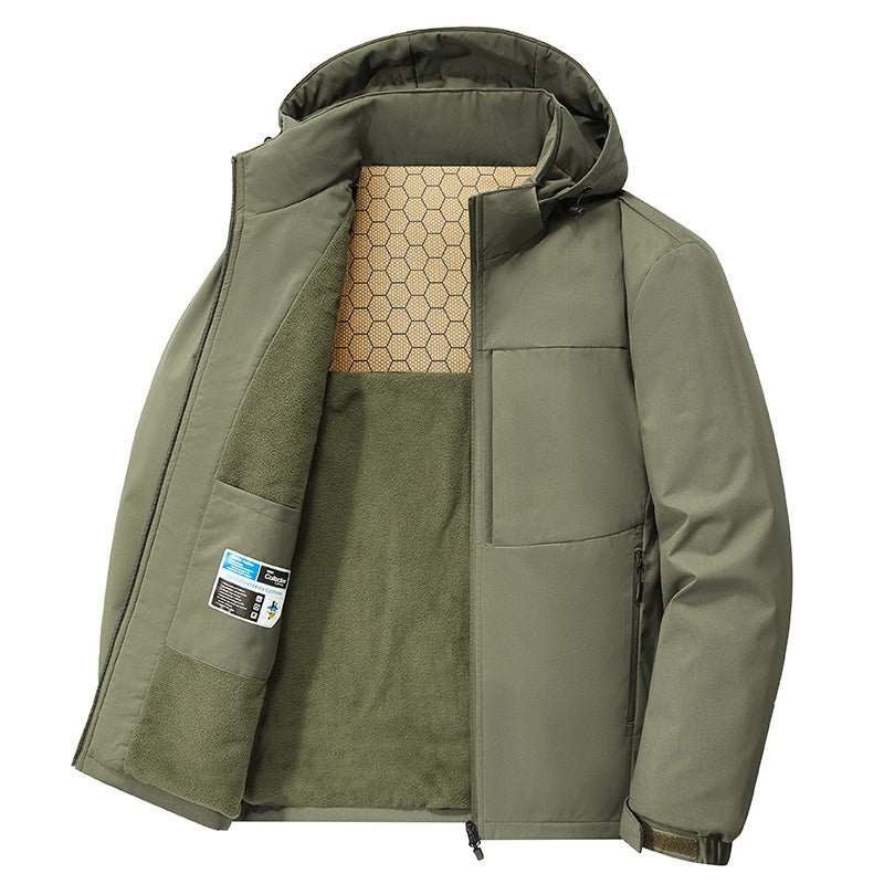 Men Winter SoftShell Tactical Waterproof Jackets - Image 7