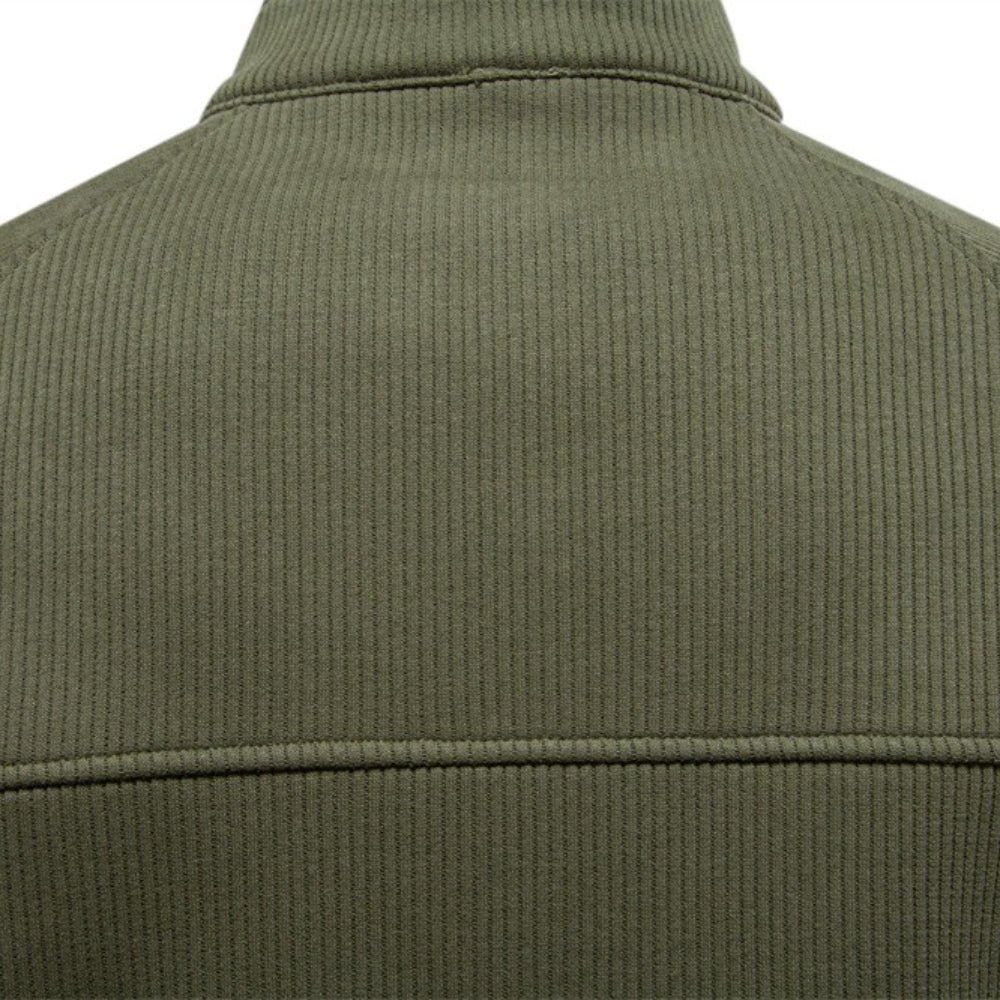 Men Winter Thermal Sweater Cotton Zipper Top - Image 7