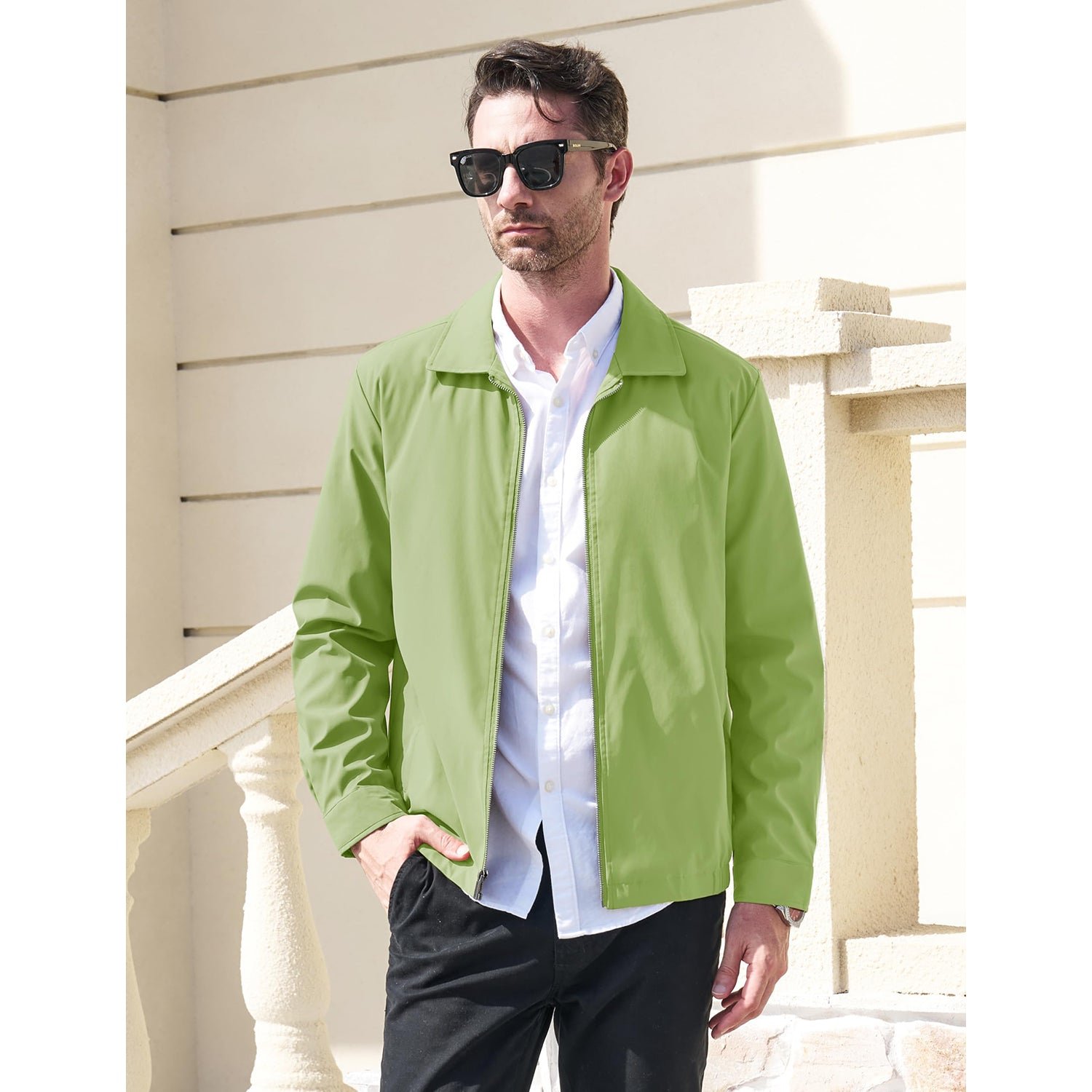 Modern Work Outings Coat With Zipper Pockets - Image 13