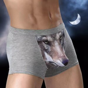 Panties Wolf Funny Cartoon Underwear Boxer Shorts