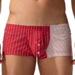 Pure Cotton Stripes Contrasting Color Men Underwear