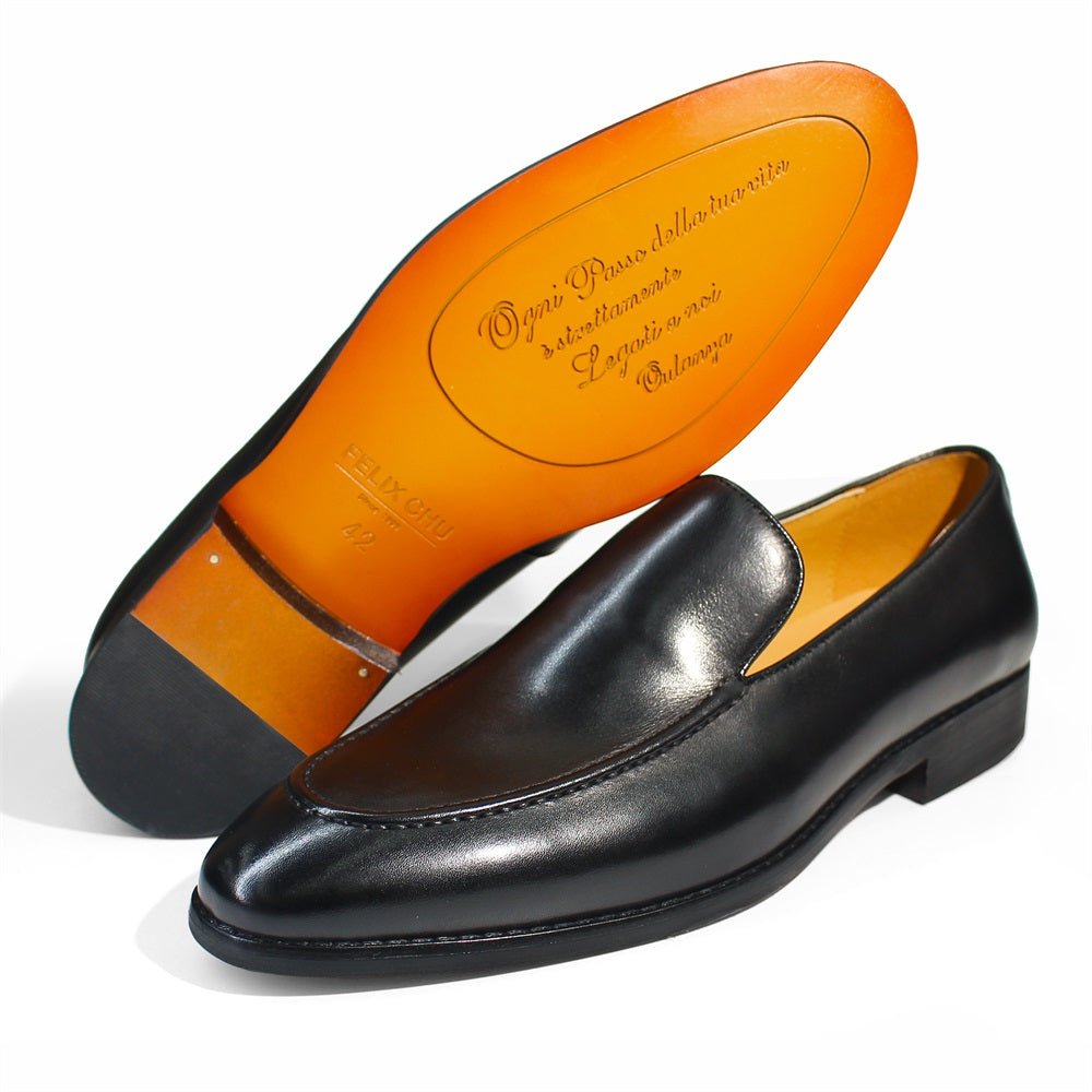 Pure Style Genuine Leather Men Loafers Pointed Toe - Image 5