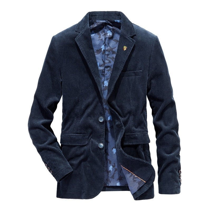 Retro Corduroy Men Casual Blazer - Image 4