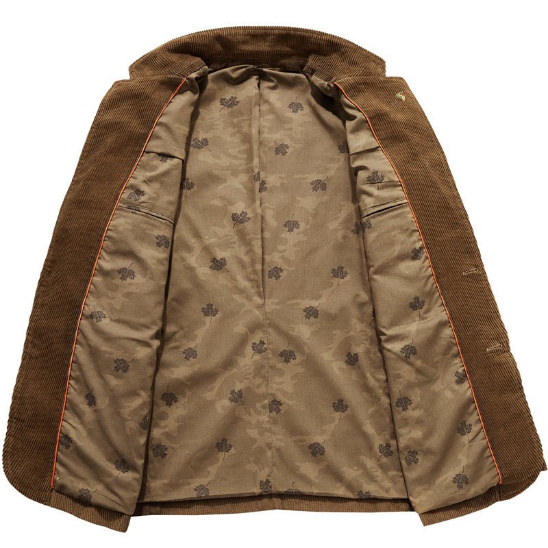 Retro Corduroy Men Casual Blazer - Image 3