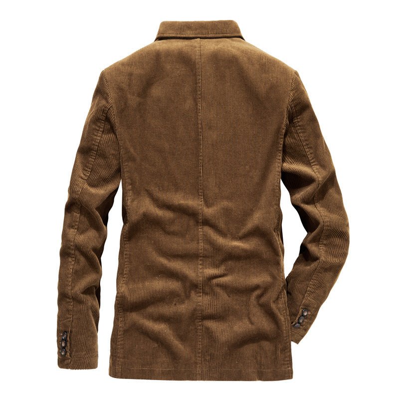 Retro Corduroy Men Casual Blazer - Image 2