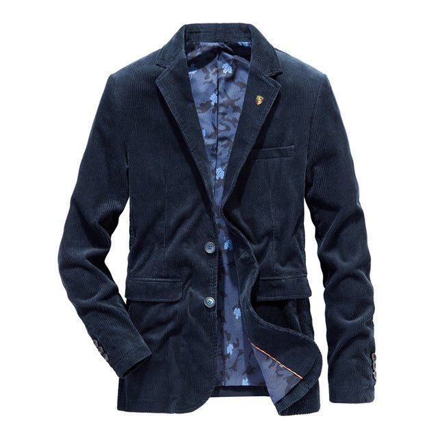 Retro Corduroy Men Casual Blazer - Image 7