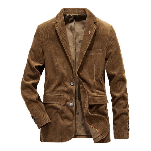 Retro Corduroy Men Casual Blazer - Image 8