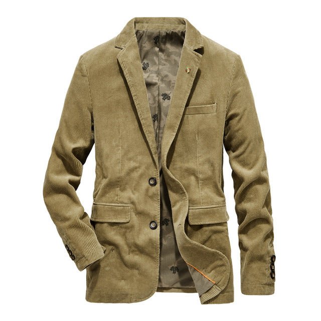 Retro Corduroy Men Casual Blazer - Image 9