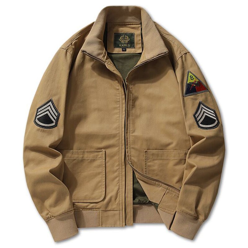 Retro Cotton Clothing Army Bomber Jacket - Image 4