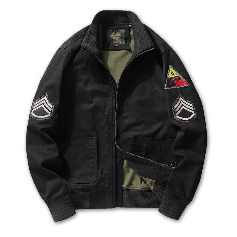 Retro Cotton Clothing Army Bomber Jacket - Image 7