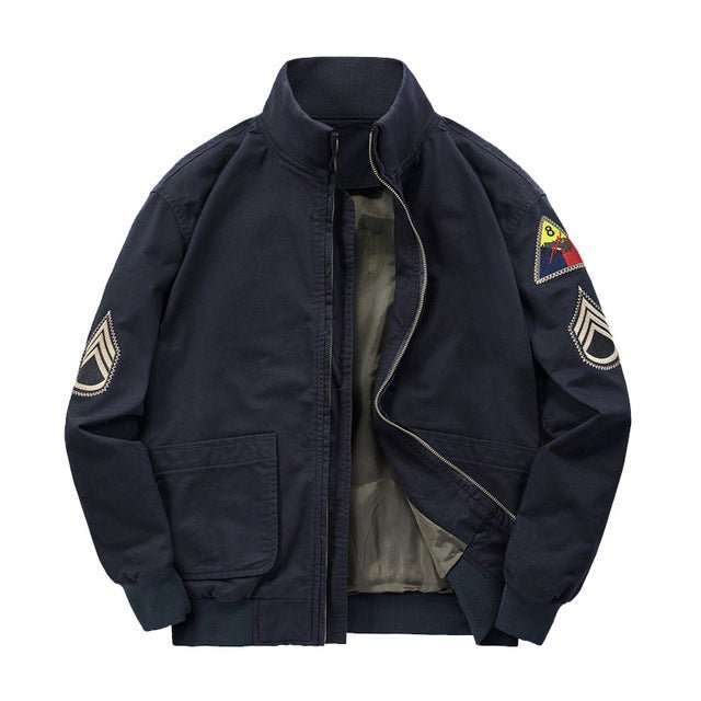 Retro Cotton Clothing Army Bomber Jacket - Image 8