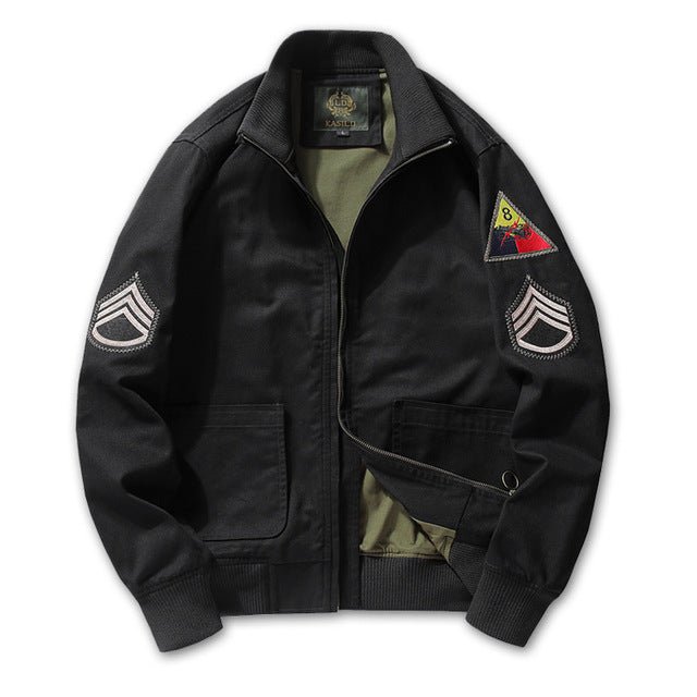 Retro Cotton Clothing Army Bomber Jacket - Image 9