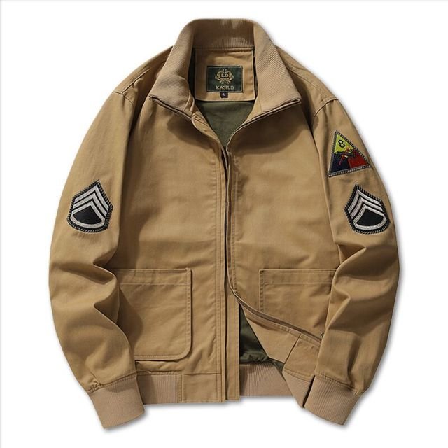 Retro Cotton Clothing Army Bomber Jacket - Image 11