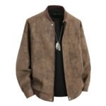 Men Suede Coats Moto Autumn Waterproof Soft Shell Coats
