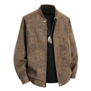 Men Suede Coats Moto Autumn Waterproof Soft Shell Coats