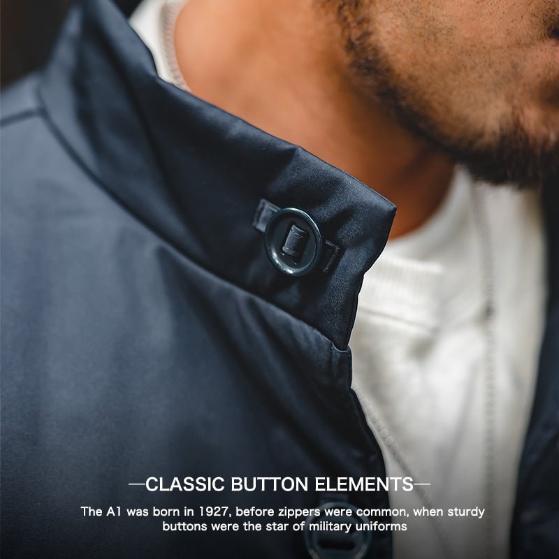 Vintage Thickened Men A1 Bomber Jacket - Image 11
