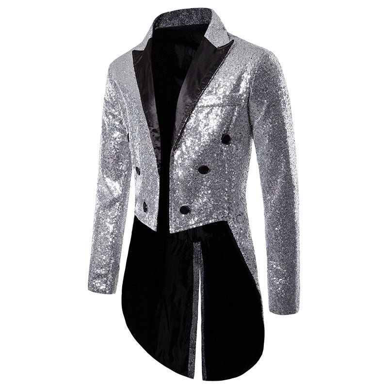 Men Court Tuxedo Suit Coats Party Long Jacket