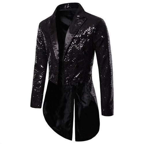 Men Court Tuxedo Suit Coats Party Long Jacket - Image 7
