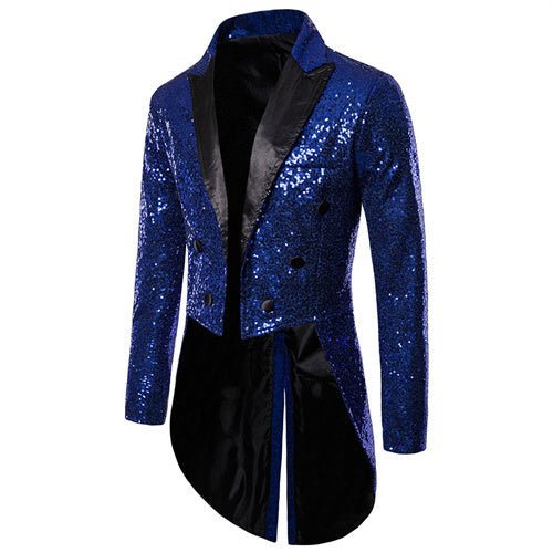 Men Court Tuxedo Suit Coats Party Long Jacket - Image 8