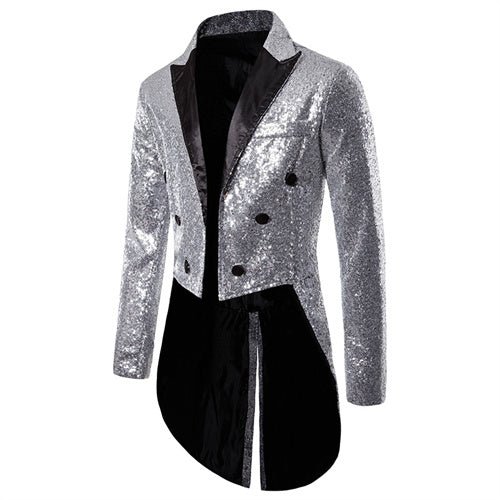 Men Court Tuxedo Suit Coats Party Long Jacket - Image 12