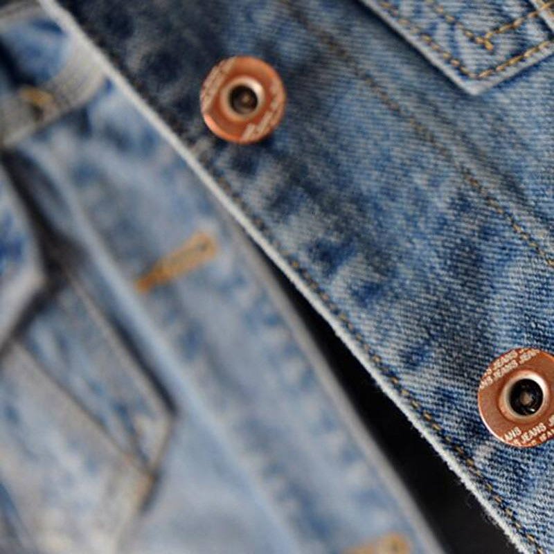 Unisex Jean Jacket Casual Basic Outerwear - Image 4