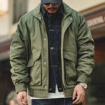 Vintage Bomber Jacket Thickened Warm Cotton Pocket Coats