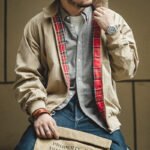 Vintage Jackets Men Retro Work Coat