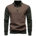 Warm Luxury Cotton Autumn Winter Casual Turtleneck Mens Sweaters
