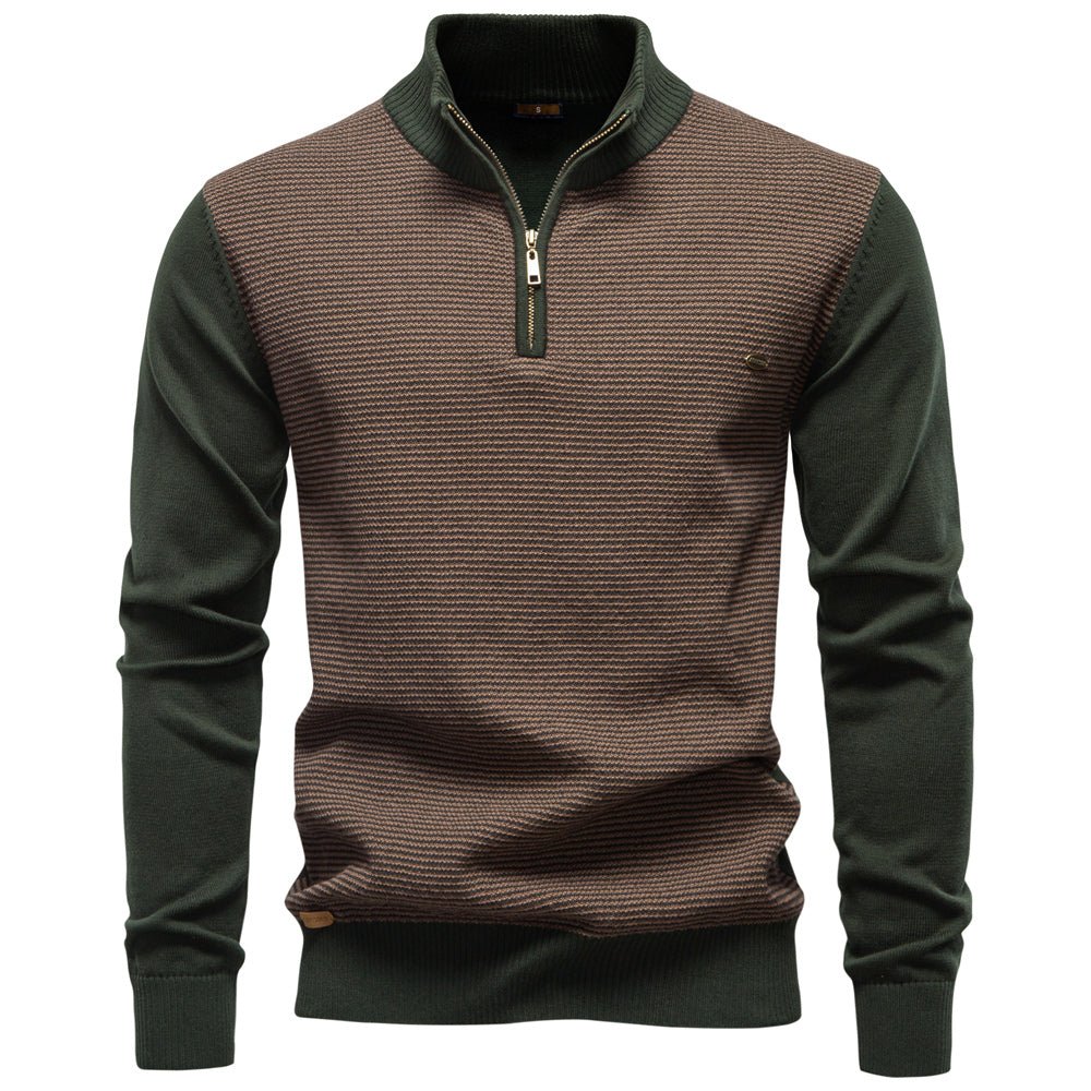 Warm Luxury Cotton Autumn Winter Casual Turtleneck Mens Sweaters