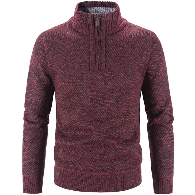 Warm Pullover Quality Male Slim Knitted Wool Sweaters - Image 2