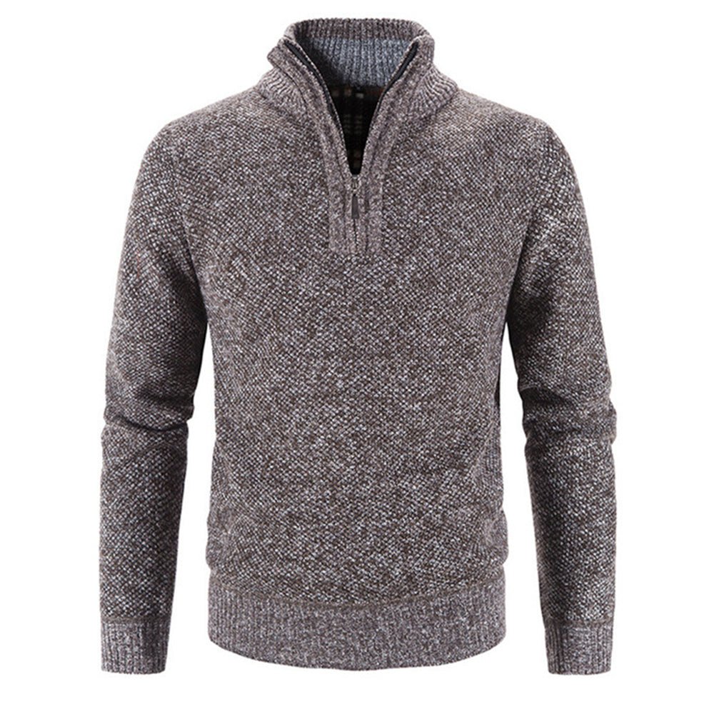 Warm Pullover Quality Male Slim Knitted Wool Sweaters - Image 3