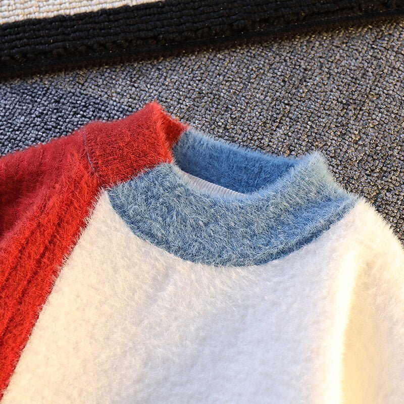 Winter Warm Round Neck Knitted Sweater - Image 4
