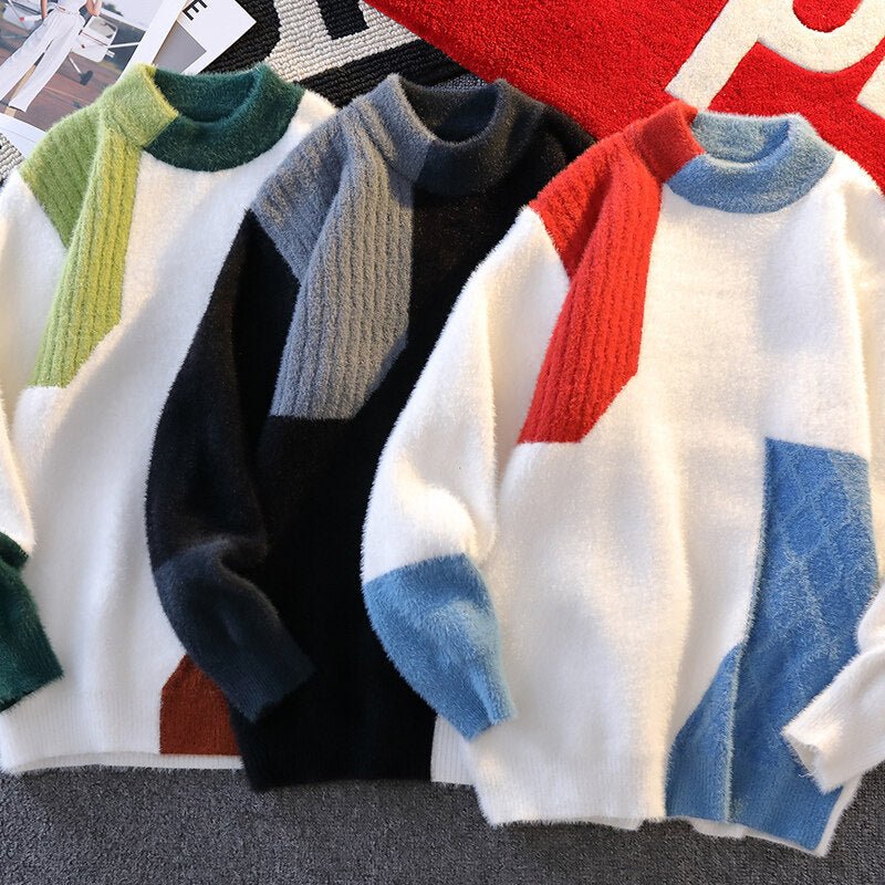 Winter Warm Round Neck Knitted Sweater - Image 5