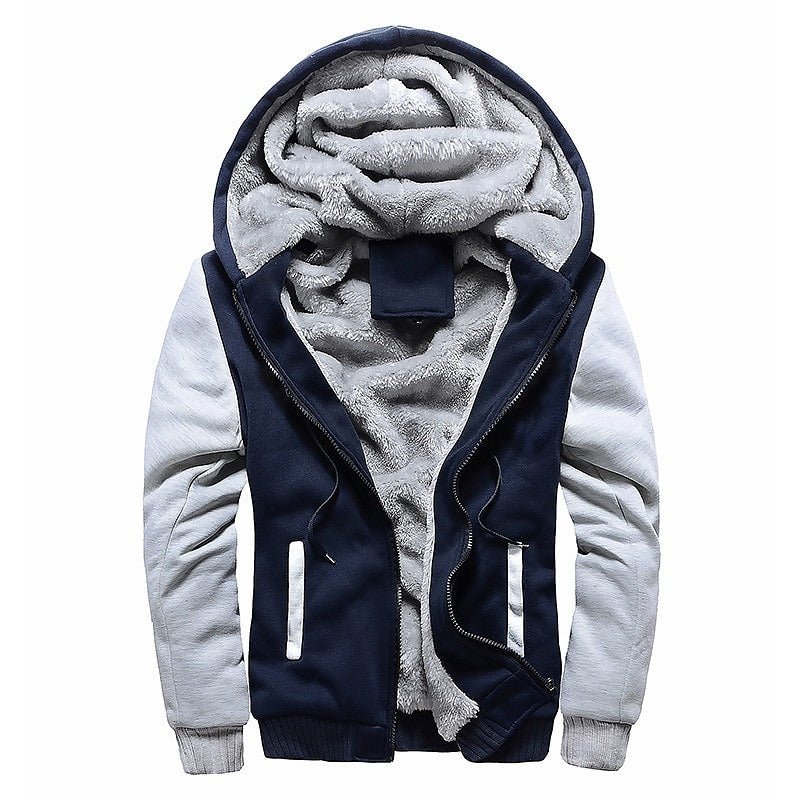 Men Winter Jacket Camouflage Thicken Jackets Hooded Fleece - Image 5
