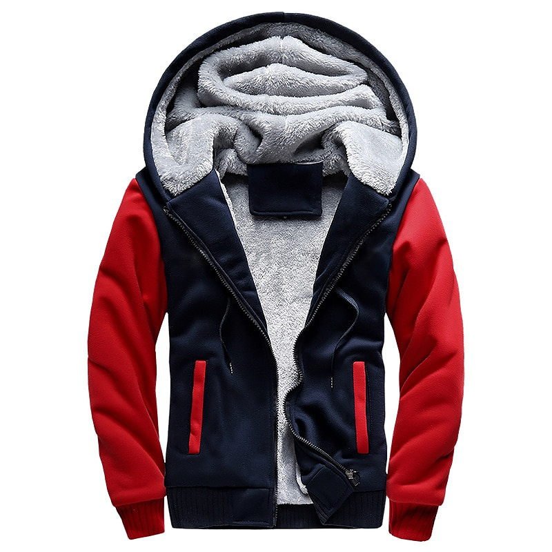 Men Winter Jacket Camouflage Thicken Jackets Hooded Fleece - Image 6