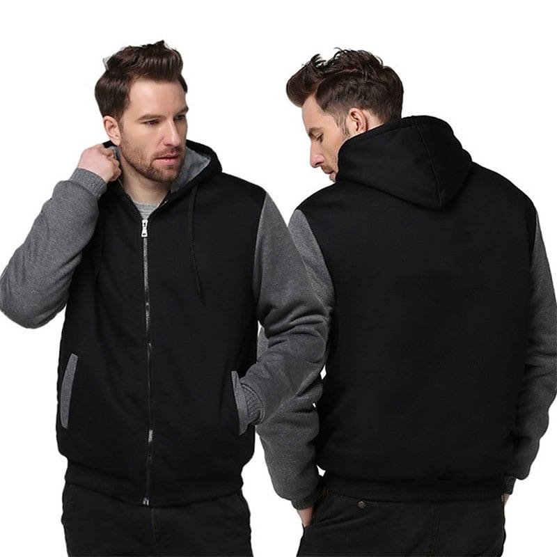 Men Winter Jacket Camouflage Thicken Jackets Hooded Fleece - Image 3