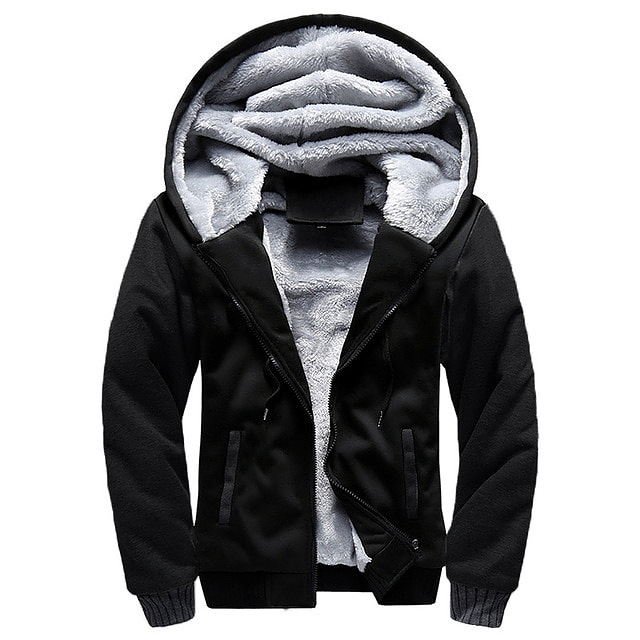 Men Winter Jacket Camouflage Thicken Jackets Hooded Fleece - Image 12